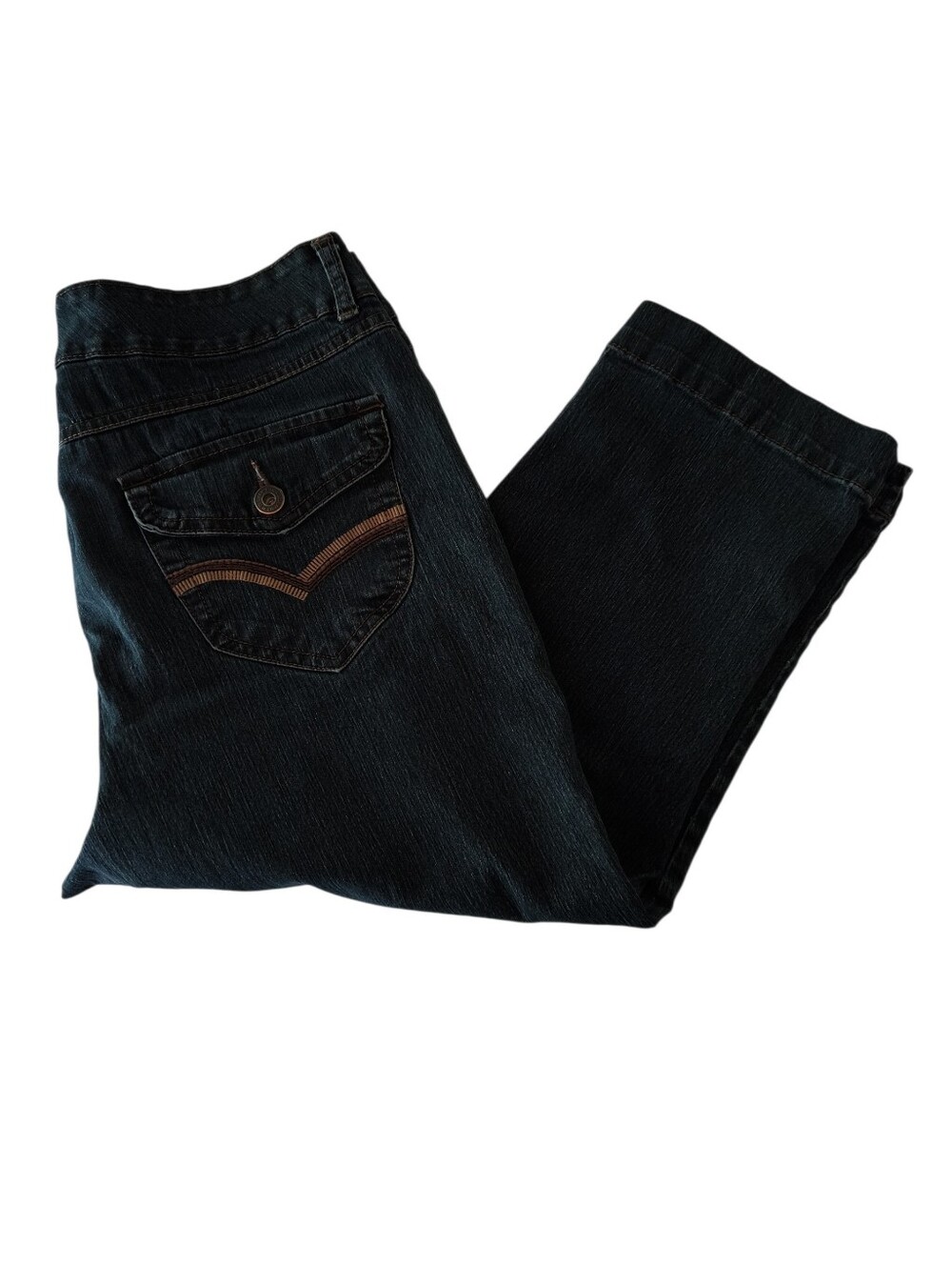 Bandolinoblu Dark Blue Denim Capris Size 10